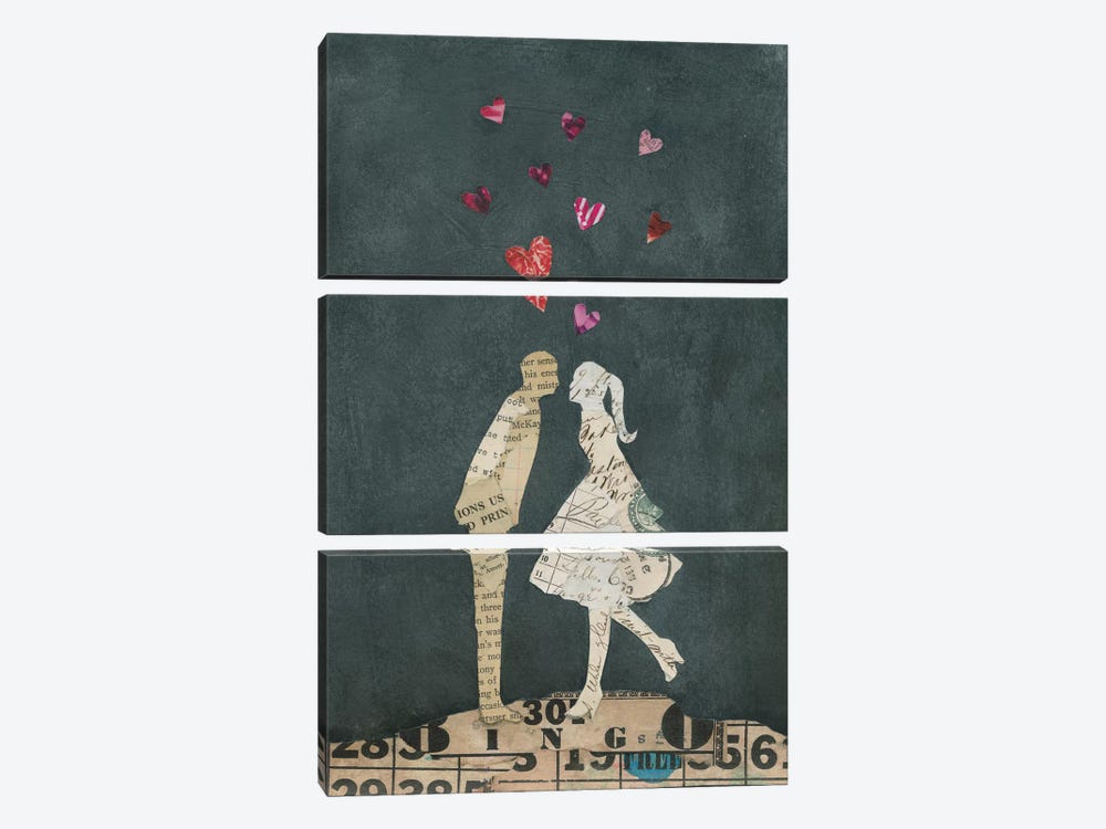 Cute Couple I by Courtney Prahl 3-piece Canvas Wall Art