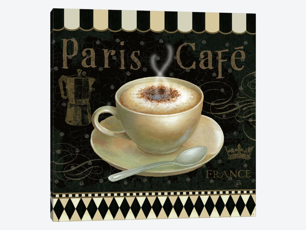 Cafe Parisien III by Daphne Brissonnet 1-piece Canvas Artwork