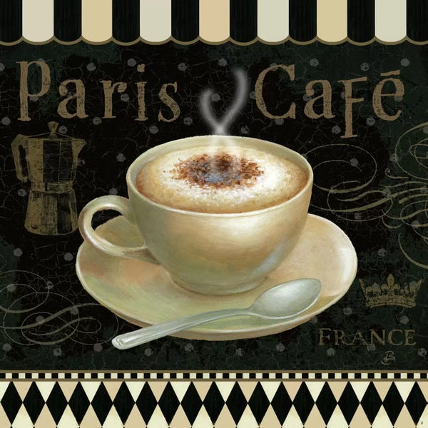 French Country Décor: Cafe Parisien III by Daphne Brissonnet