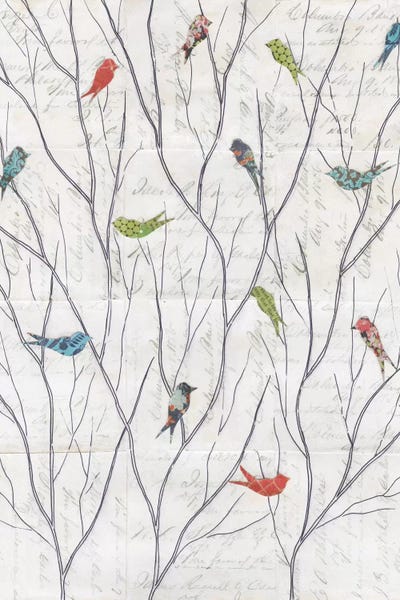 Spring: Summer Birds Background I by Courtney Prahl