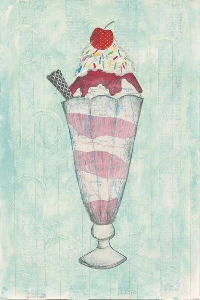 Ice Cream & Popsicles: Sundae Delight I by Courtney Prahl