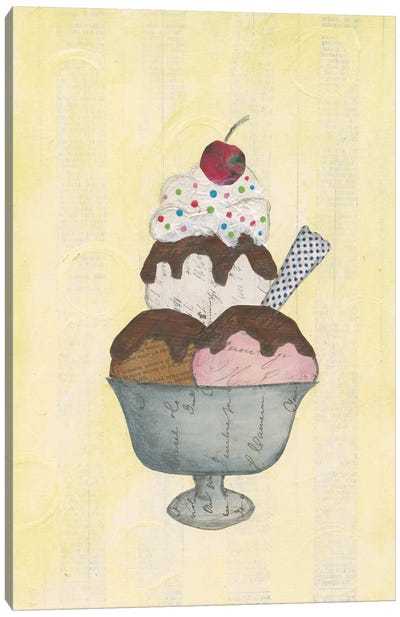 Sundae Delight II Canvas Art Print - Ice Cream & Popsicle Art
