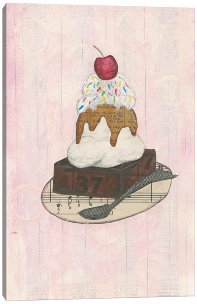 Sundae Delight IV Canvas Art Print - Ice Cream & Popsicle Art
