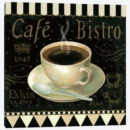 Cafe Parisien IV Canvas Print #WAC383} by Daphne Brissonnet Art Print