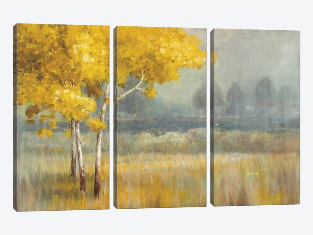 Yellow Landscape by Danhui Nai 3-piece Canvas Wall Art