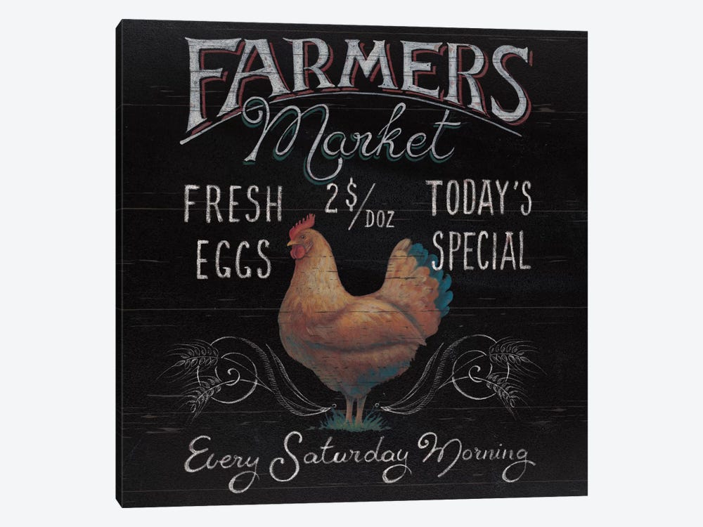 Farmers Market I by Daphne Brissonnet 1-piece Canvas Print