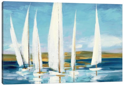 Horizon Canvas Art Print - Sailboat Art