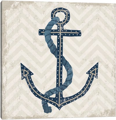 Nautical Anchor Canvas Art Print - Nautical Décor