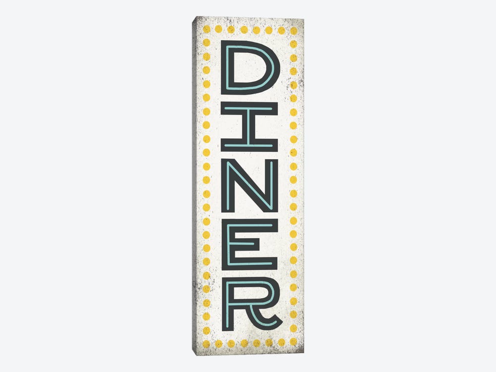 Retro Diner (Diner Sign) by Michael Mullan 1-piece Canvas Wall Art