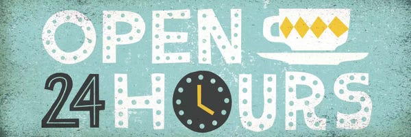 Typography: Retro Diner (Open 24 Hours II) by Michael Mullan