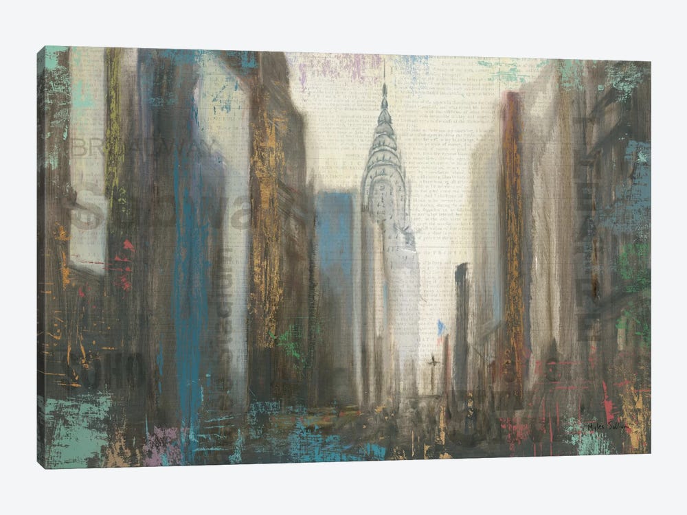 Urban Movement I (NYC) by Myles Sullivan 1-piece Canvas Print