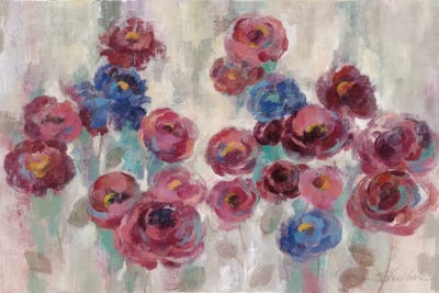 Frosted Marsala Florals by Silvia Vassileva art print