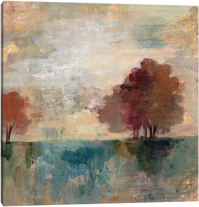 Landscape Monotype I Canvas Art Print - Autumn Art