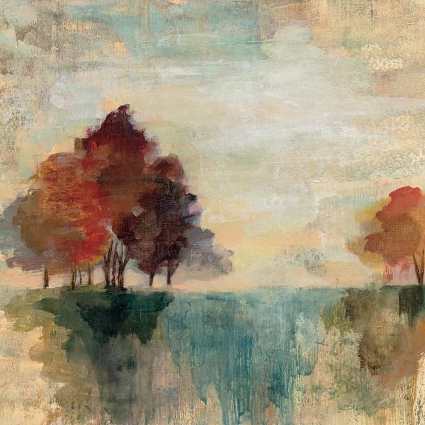 Autumn: Landscape Monotype II by Silvia Vassileva