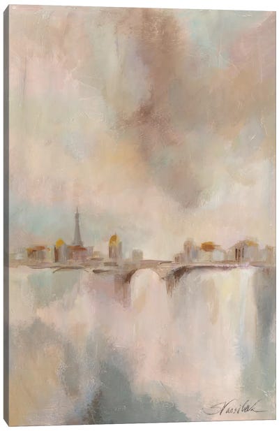 Paris Morning Mist I Canvas Art Print - Mist & Fog Art