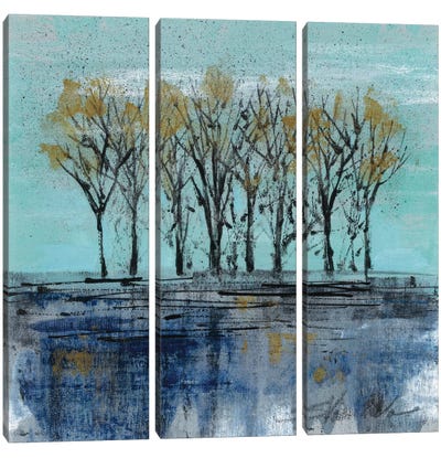 Trees at Dawn I Canvas Art Print - 3-Piece Tree Art
