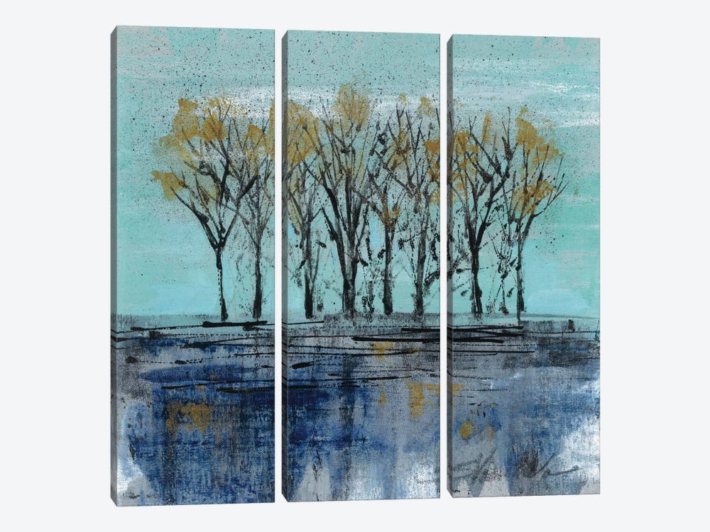 Trees at Dawn I by Silvia Vassileva 3-piece Canvas Print