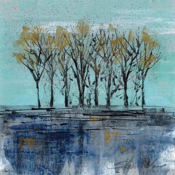 Silvia Vassileva: Trees at Dawn I by Silvia Vassileva