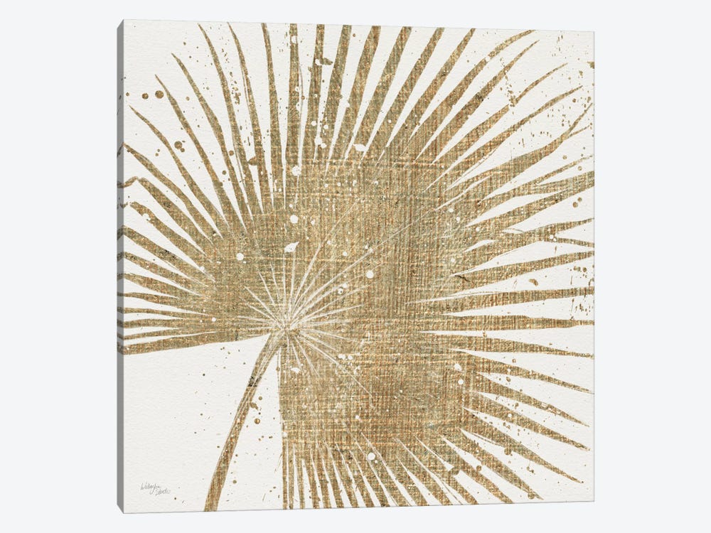 Gold Leaves II 1-piece Canvas Art