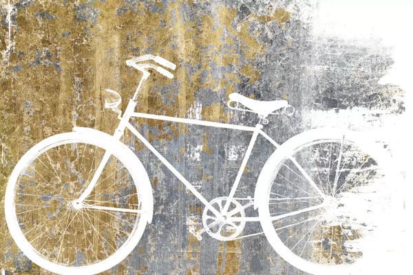 Cycling: Gilded Bicycle by Wild Apple Portfolio