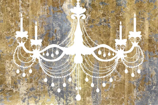 Chandeliers: Gilded Chandelier by Wild Apple Portfolio