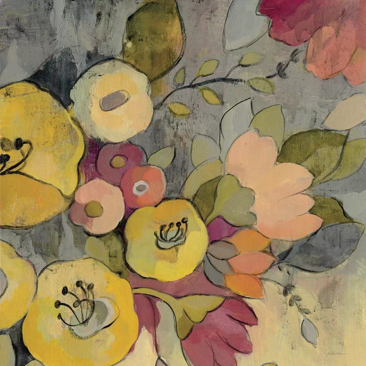 Yellow Floral Duo I by Silvia Vassileva wall art