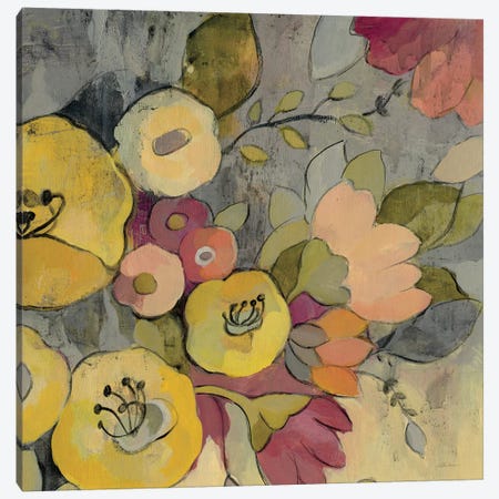 Yellow Floral Duo I Canvas Print #WAC3996} by Silvia Vassileva Canvas Art Print
