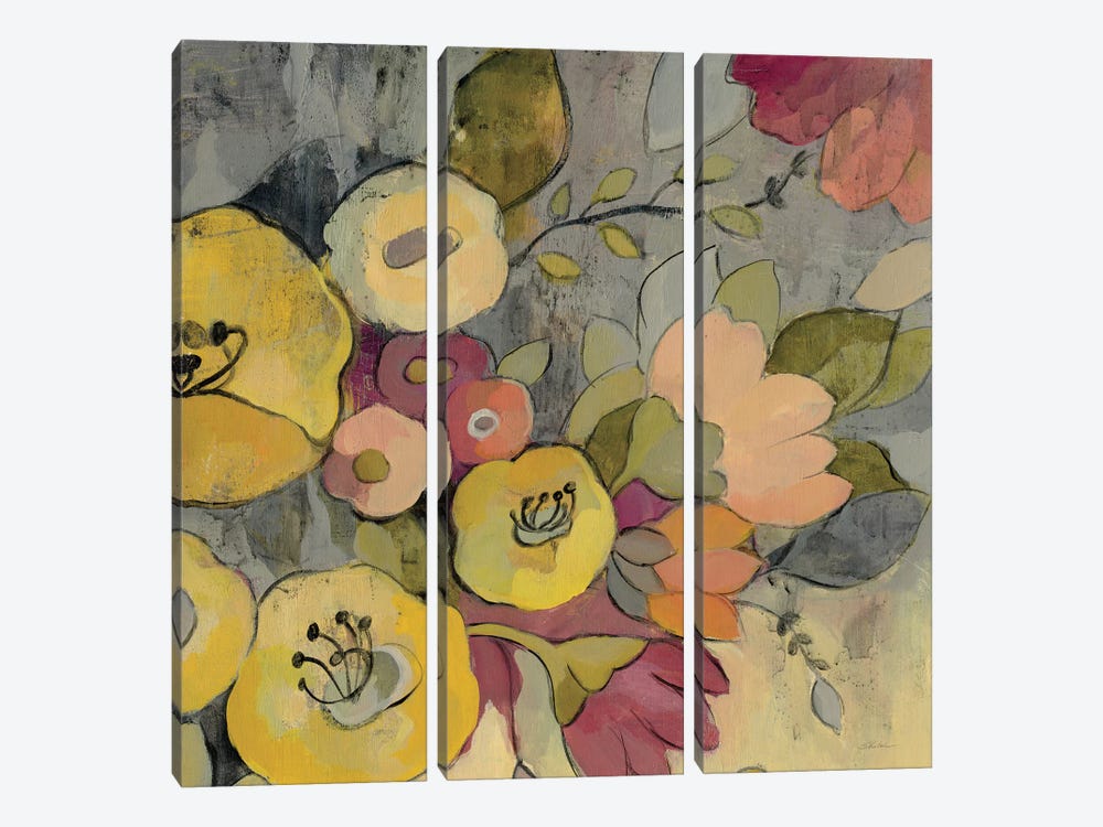 Yellow Floral Duo I by Silvia Vassileva 3-piece Art Print