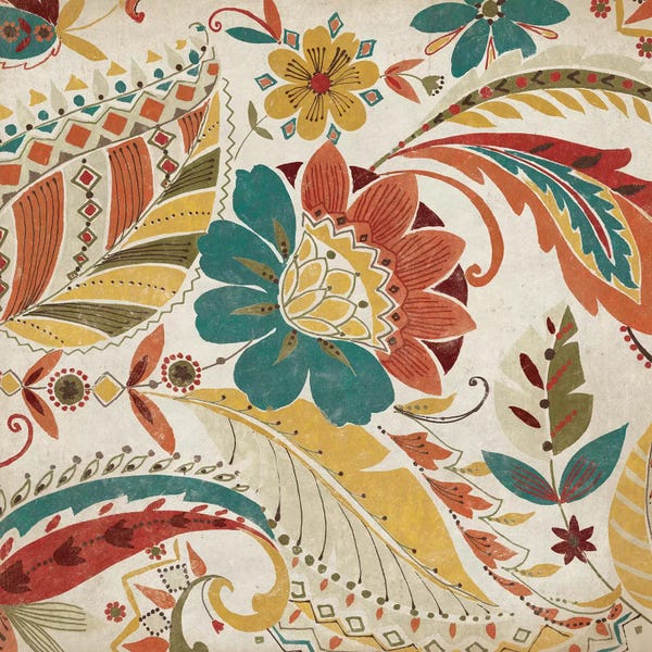 Wild Apple Portfolio: Boho Paisley Spice I by Wild Apple Portfolio