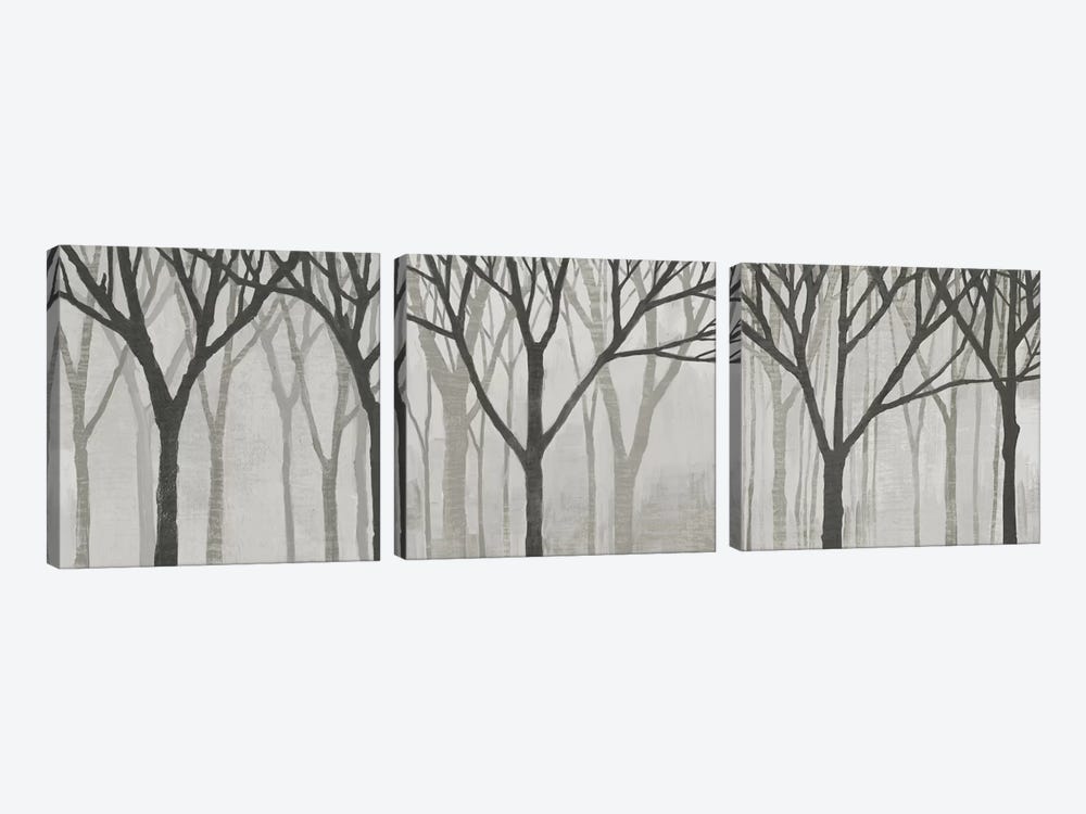 Spring Trees Greystone Triptych 3-piece Canvas Artwork