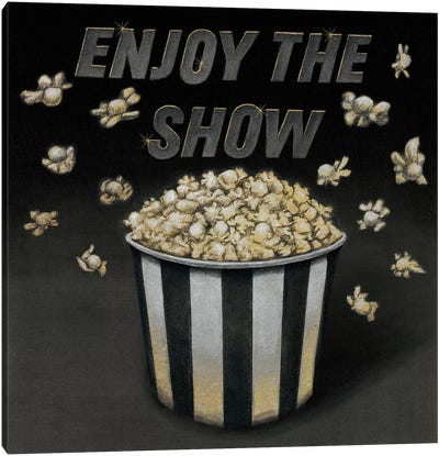 Enjoy the Show Canvas Art Print - Home Theater Art