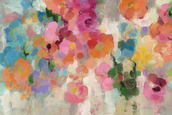 Large Wall Art & Big Canvas Prints: Colorful Garden I by Silvia Vassileva