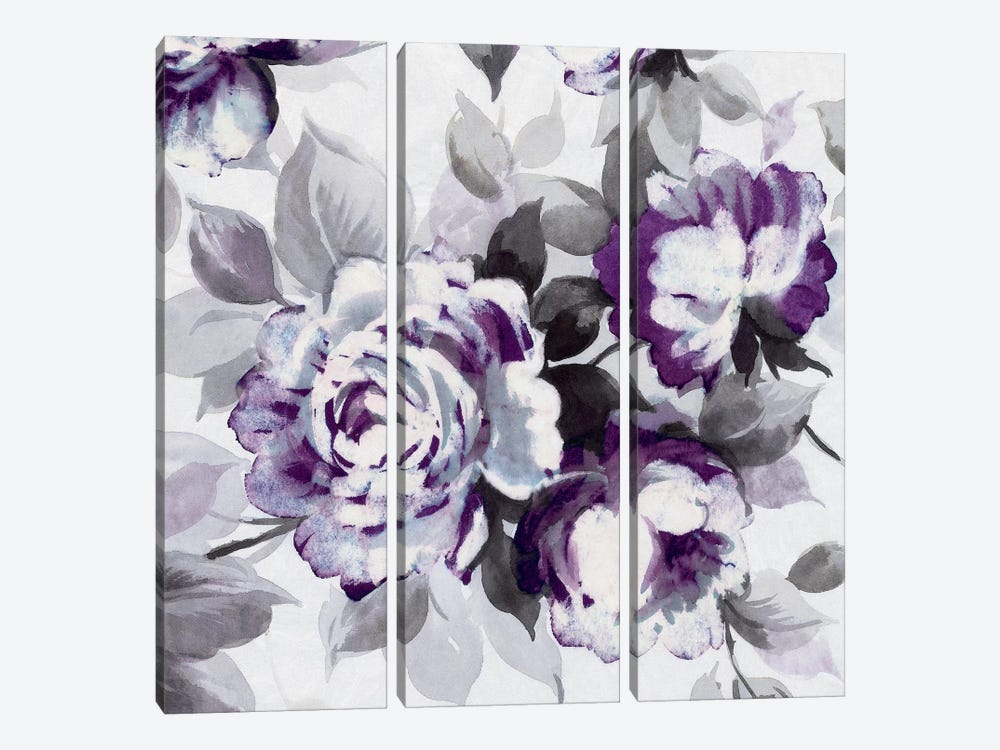 Scent Of Plum Roses III by Wild Apple Portfolio 3-piece Canvas Artwork