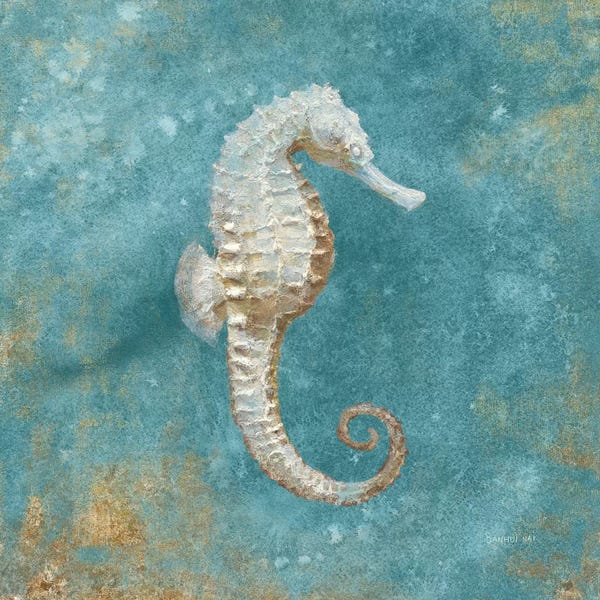Seahorses: Treasures From The Sea I (Aquamarine) by Danhui Nai