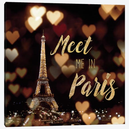 Meet Me In Paris Canvas Print #WAC4040} by Laura Marshall Canvas Art Print