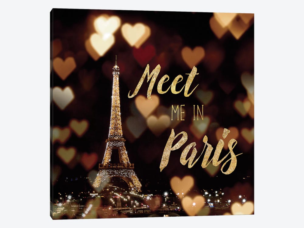 Meet Me In Paris by Laura Marshall 1-piece Canvas Wall Art