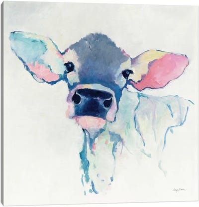 Bessie Canvas Art Print - Cow Art