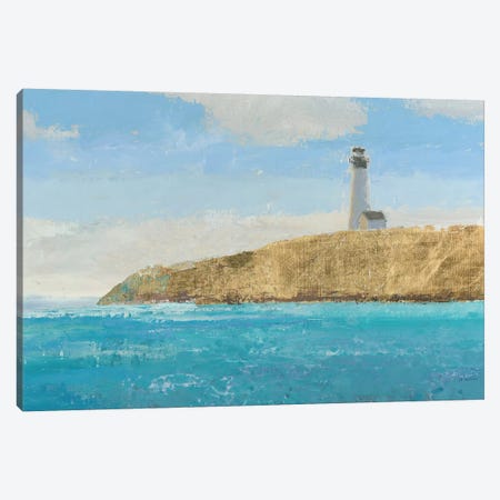 Lighthouse Seascape II Crop II Canvas Print #WAC4061} by James Wiens Canvas Print