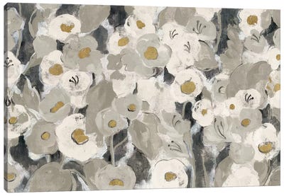 Velvety Florals Neutral I Canvas Art Print