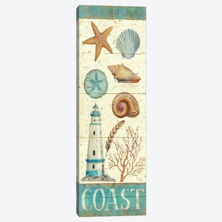 Pastel Coast Panel I  Canvas Print #WAC407} by Daphne Brissonnet Canvas Art Print
