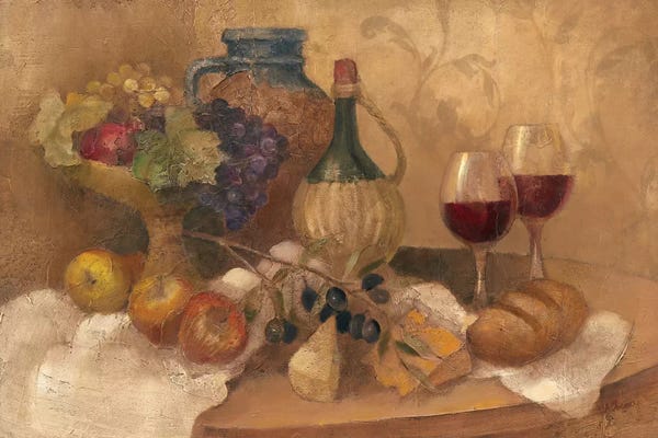 Albena Hristova: Abundant Table with Pattern by Albena Hristova