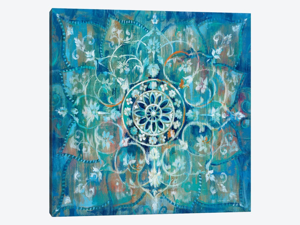 Mandala in Blue I by Danhui Nai 1-piece Canvas Art Print