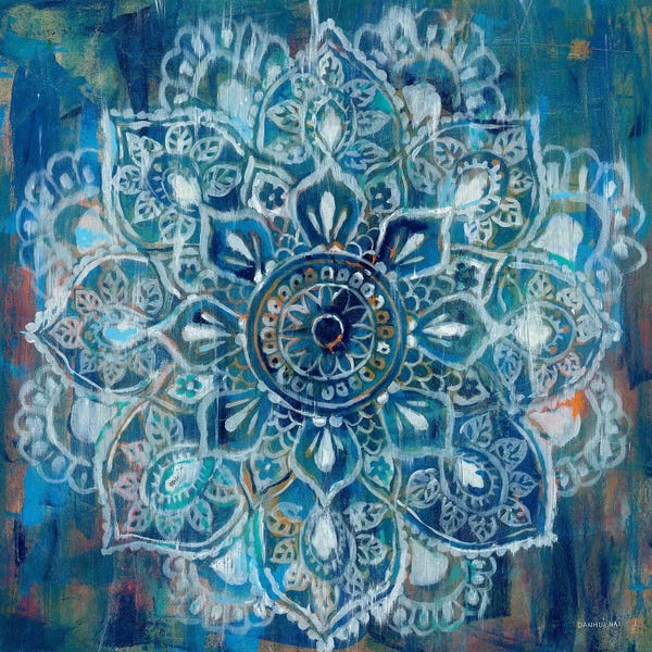 Mandalas: Mandala in Blue II by Danhui Nai