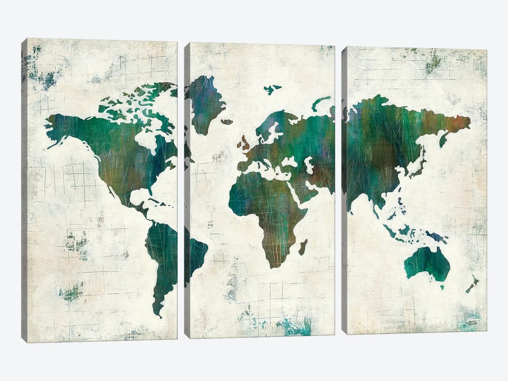 Discover The World by Melissa Averinos 3-piece Canvas Art
