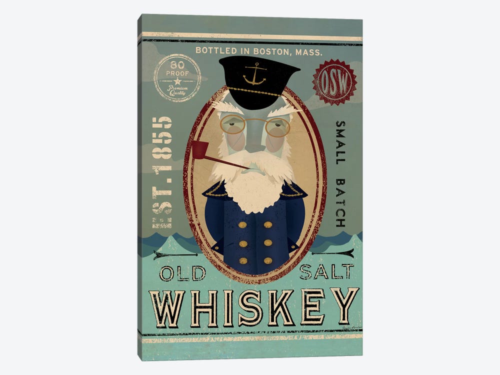 Old Salt Whiskey (Fisherman III) by Ryan Fowler 1-piece Canvas Print