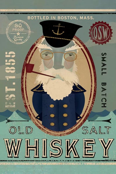 Nautical Décor: Old Salt Whiskey (Fisherman III) by Ryan Fowler