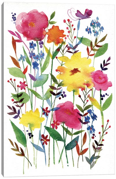 Annes Flowers III Canvas Art Print - Anne Tavoletti