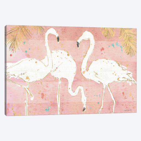 Flamingo Fever IV Canvas Print #WAC4223} by Anne Tavoletti Canvas Art Print