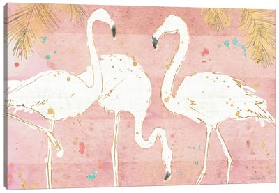 Flamingo Fever IV Canvas Art Print - Anne Tavoletti