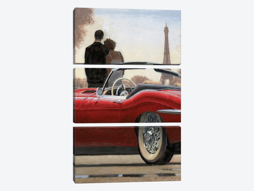 A Ride In Paris I by Marco Fabiano 3-piece Canvas Art